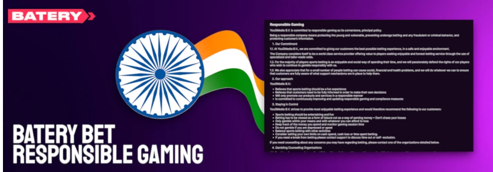 Responsible Gaming Batery Bet