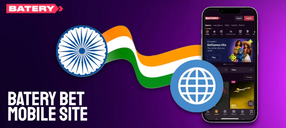 Batery Mobile Site Usage